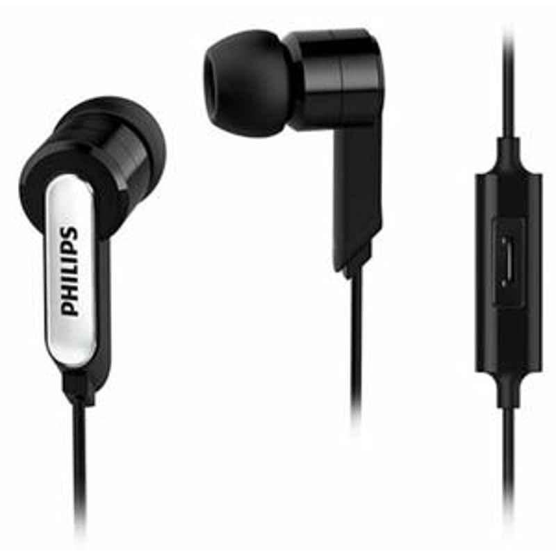 Philips Black Headphones With Mic SHE1405BK