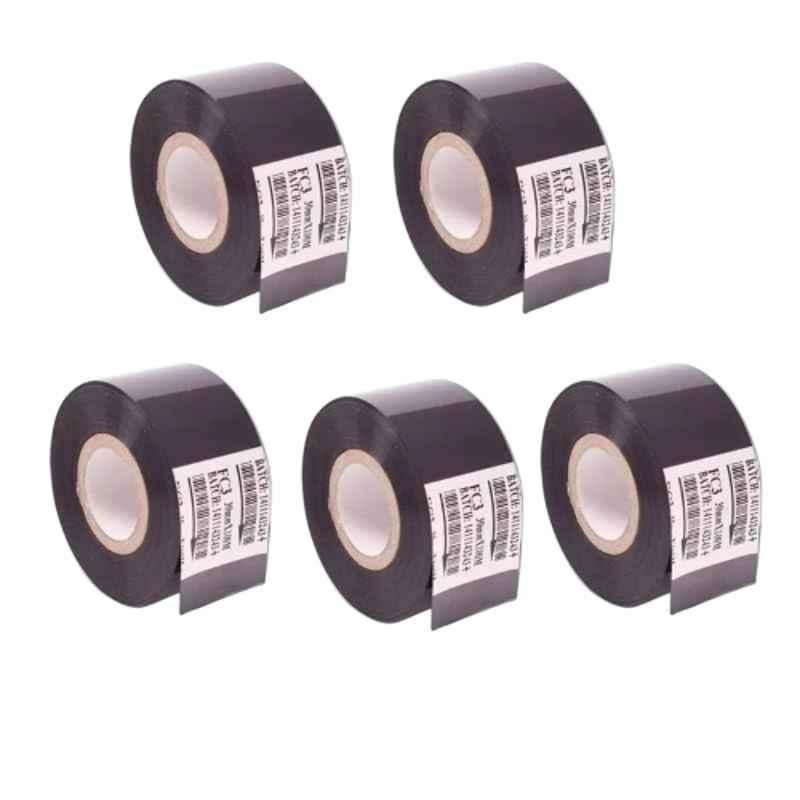 Universal Seal 30mmx100m Black Hot Stamp Ribbon (Pack of 5)