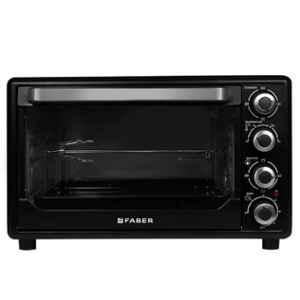 Faber FOTG 34 Litre 1600W Stainless Steel Black Oven Toaster Griller with 2 Years Warranty, 131.0628.555