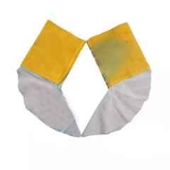 Arcon 17 inch Leather Yellow & White Leg Guard