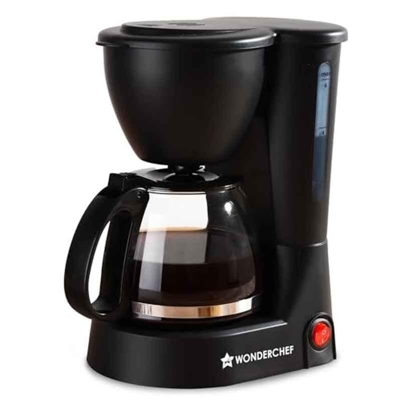 Wonderchef Swift 650W 600ml Black Brew Coffee Machine with 2 Years Warranty, 63155046