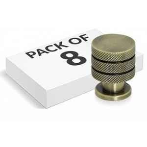 Plantex Knobs for Drawer/Drawer Knobs/Cabinet Knobs/Drawer knobs Handle/Pull-Push Knobs for Home/Office Drawers (Pack of 8) Antique Brass
