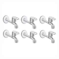 Fastgear Prime Stainless Steel Silver Chrome Finish Long Body Tap, FG2411 (Pack of 6)