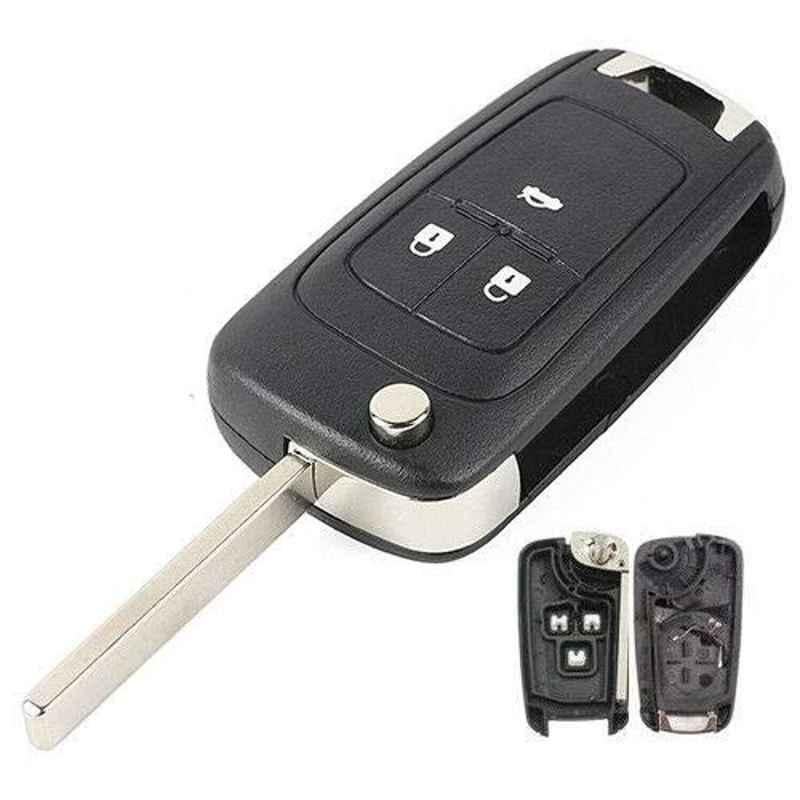 Rubik 3 Button Remote Control Cover Uncut Key FOB Shell Case, RCHKC3-1