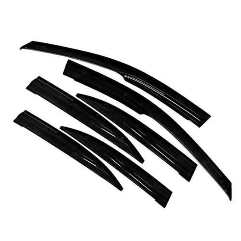 Auto Pearl 4 Pcs Black Car Rain & Wind Door Visor Side Window Deflector for Terrano