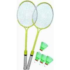STYRKR Iron Multicolour Badminton Racquet kit Set with Shuttlecocks 5 Badminton Kit