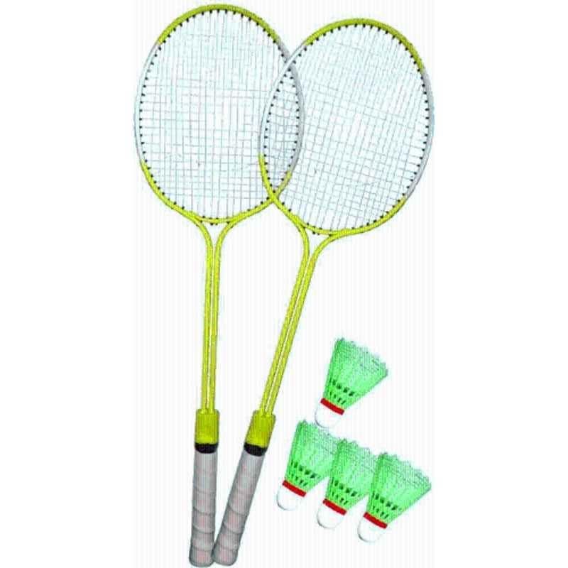 STYRKR Iron Multicolour Badminton Racquet kit Set with Shuttlecocks 5 Badminton Kit