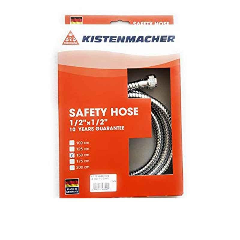 Kistenmacher 1/2x1/2 inch 150cm Stainless Steel Chrome Safety Hose
