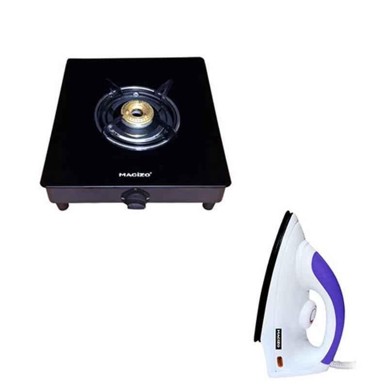 macizo brio 2 burner black manual ignition glass gas stove