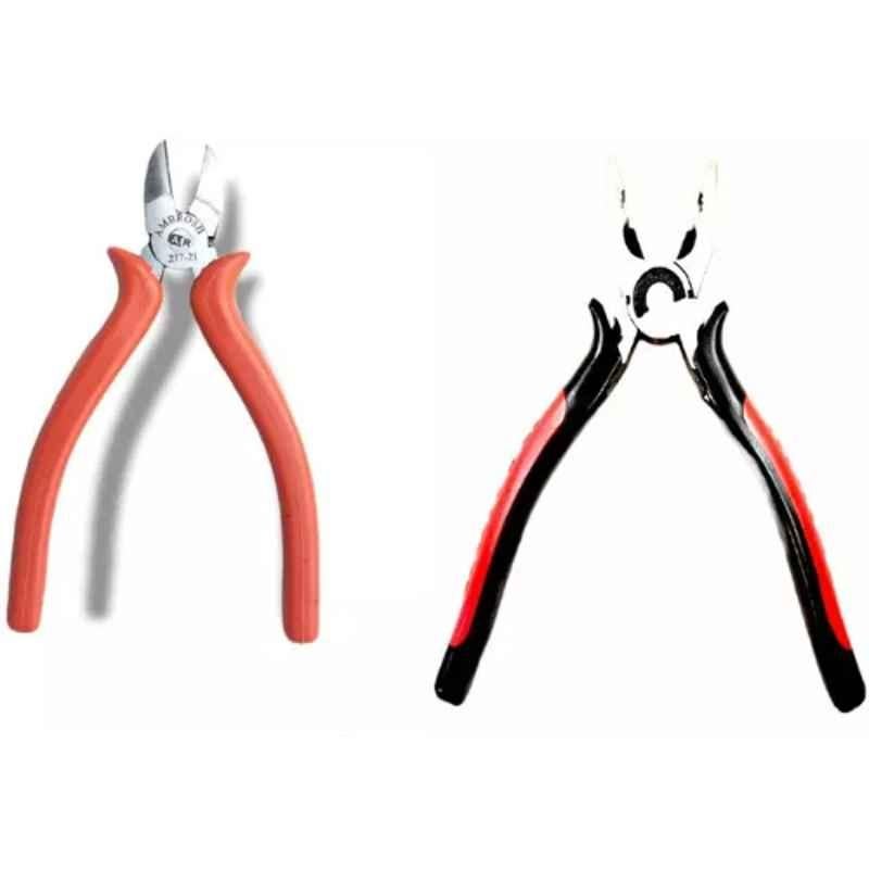 Sky Blue 2 Pcs 7.8 inch Lineman Plier Combo, SBE_PLIER_0413