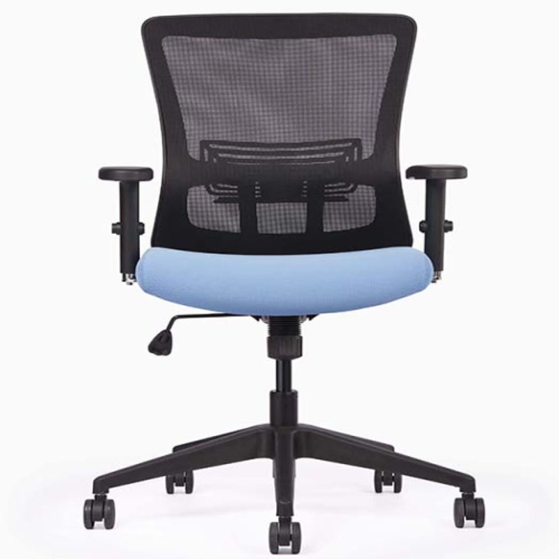 Wipro Allay MB S1 Blue & Black Medium Back Office Chair
