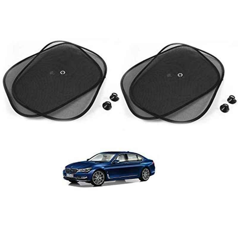 Kozdiko 4 Pcs Black Chipokoo Car Window Sunshade Curtain Set for BMW 7 Series, koz_79139