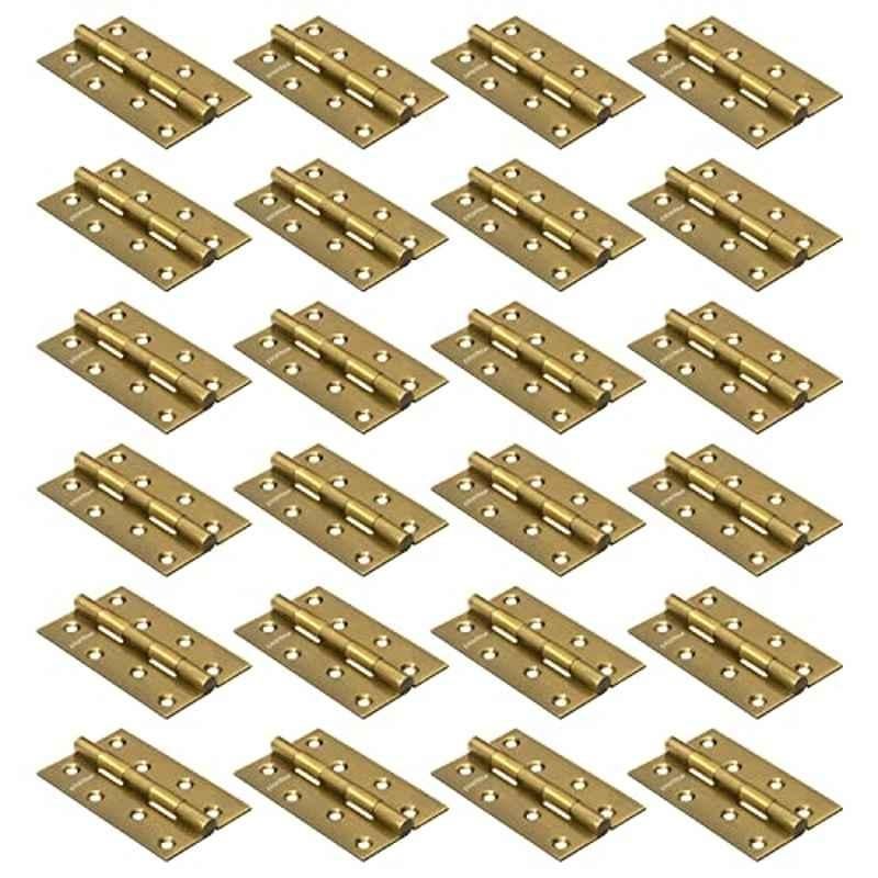 Plantex Heavy Duty Stainless Steel Door Butt Hinges 4 inchx14 Gauge/1.8 mm Thickness Home/Office/Hotel for Main Door/Bedroom/Kitchen/Bathroom (Pack of 24) Antique Brass