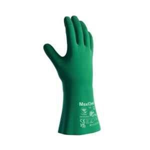ATG MaxiChem 35cm Silicone Liquid Proof Gauntlet Safety Gloves with TRItech Technology, 76-830-DGB-10 (Pack of 12)