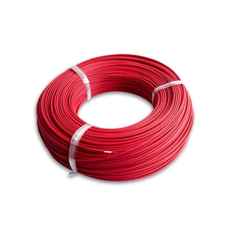 AS Flex 1 Sqmm Red FR PVC Insulated High Voltage Industrial Cable, Length: 90 Yard
