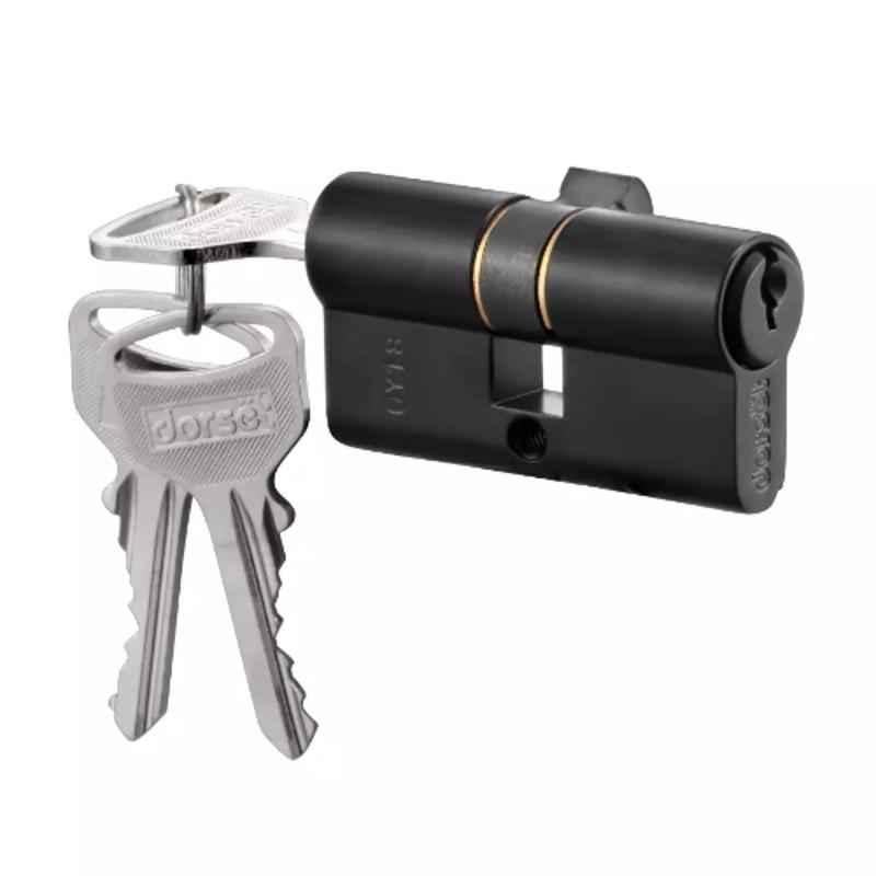 Dorset CL 206 GM 70mm Alloy Steel Graphite Matt Finish Euro Profile Pin Cylinder Lock (Pack of 2)
