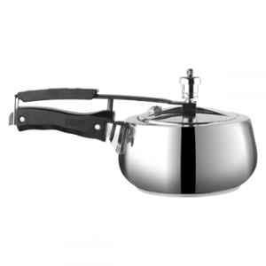 Vinod Europa 2 Litre 18/8 Stainless Steel Induction Friendly Inner Lid Pressure Cooker, PCEU2 (Pack of 3)