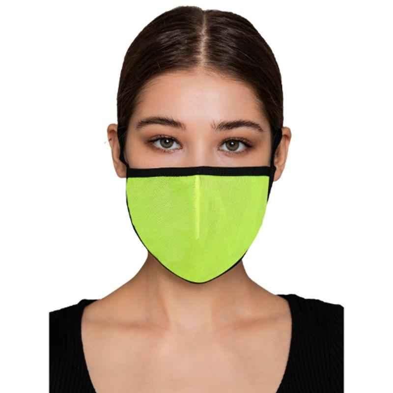Clovia MASK22P11 3 Ply Washable Green Face Mask (Pack of 10)