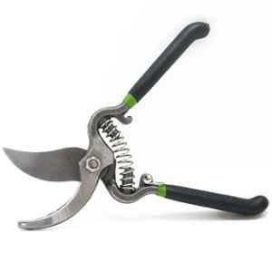 OUTO 10 inch Carbon Steel Black Bypass Pruning Shear for Garden