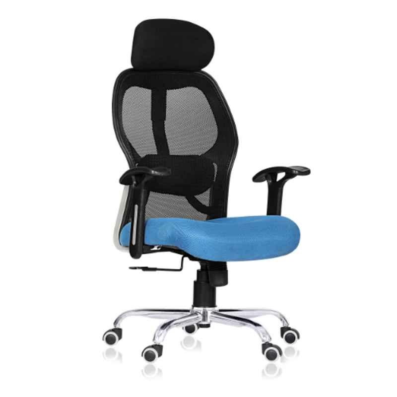 Da URBAN Metrix Blue High Back Mesh Ergonomic Chair with Armrest
