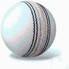 Rmaini Sports White Leather Cricket Ball