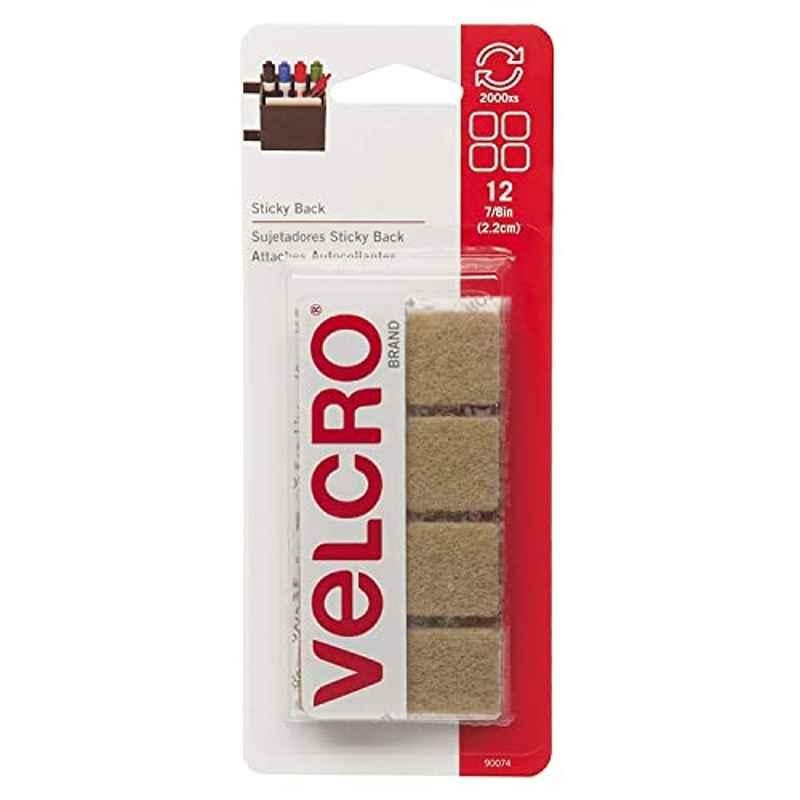 Velcro 90074 1.2x4.3x3.1 inch Brown Square Fastener