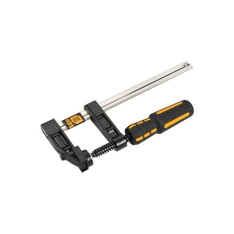 Tolsen 50-250mm Steel Black, Silver, Yellow Holding F-Clamp Tool, 10163