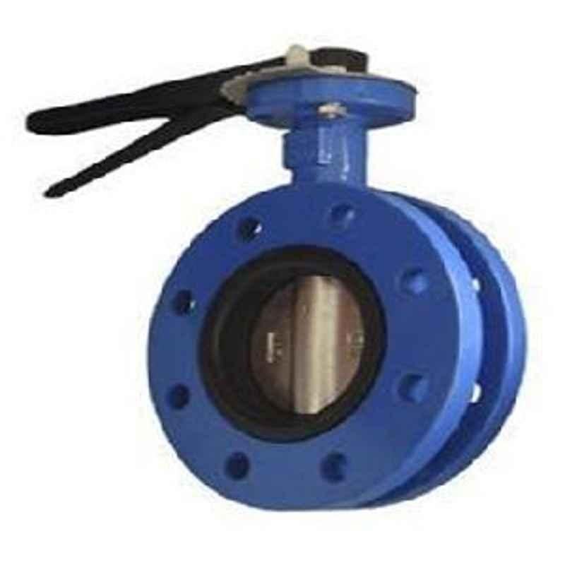 VALVEQUIP 125mm SS 316 Disc Double Flanged Butterfly Valve VQ-21.1