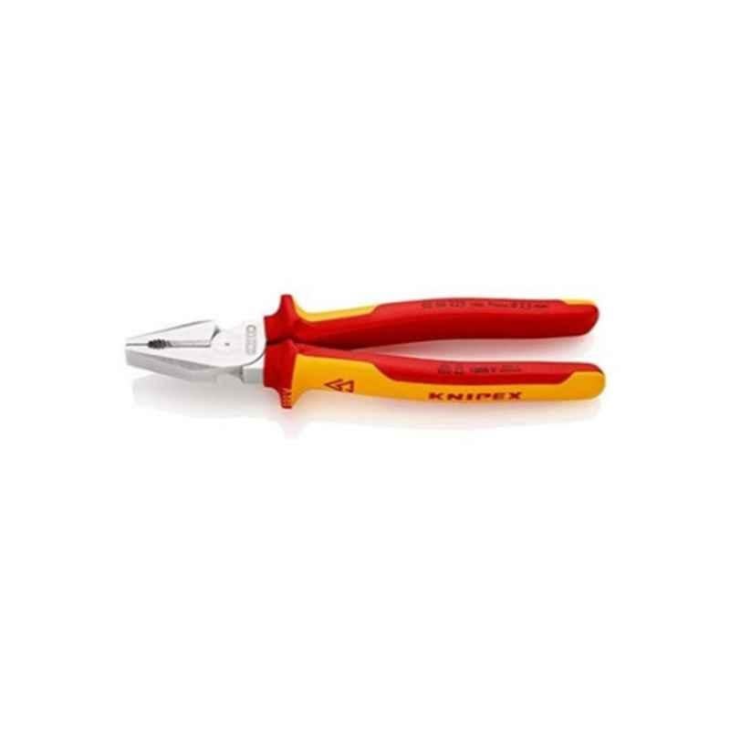 Knipex 237mm Plastic Red High Leverage Combination Plier, 206225