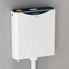 Plantex Single Flushing Cistern for Bathroom/Flush Tank for Toilet with 10 Litre Water Capacity/Polypropylene Toilet Flush Tank Boss, Navy Blue & White