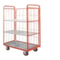 Suwas 600kg 1200x600x1700mm Steel Material Handling Cage Box Trolley, SU-MHCT-005