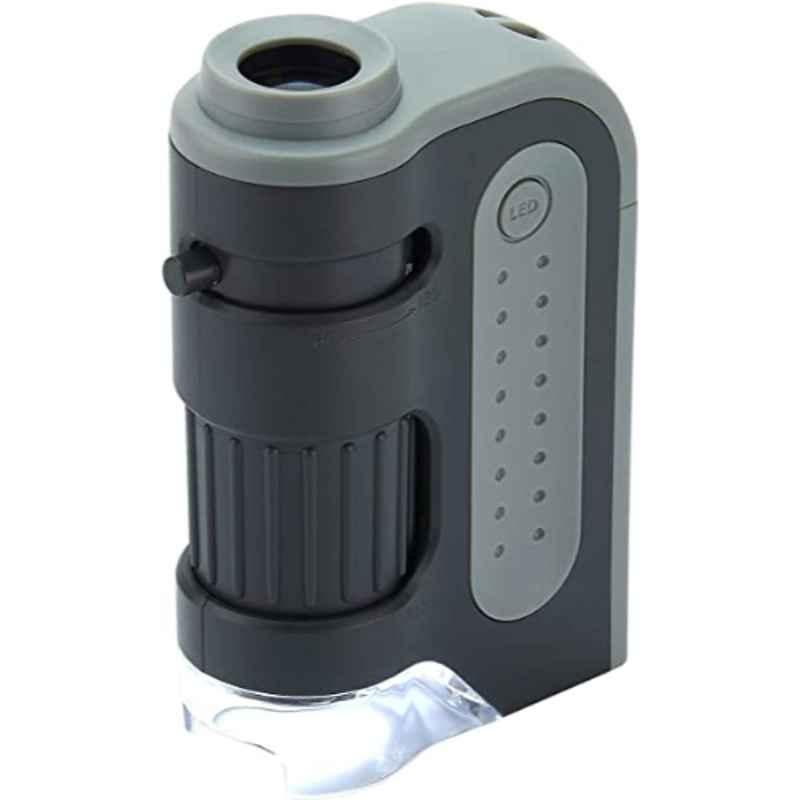 MicroFlip Pocket Microscope w/Smartphone Adapter, 100-250X LED