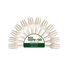 Eco Aaroyaa 140mm Paper Disposable fork (Pack of 50)