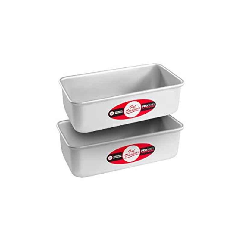 Fat Daddios 7.78 inch Aluminum Silver Bread Pan, BP-SET (Set of 2)