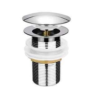 Elegant Casa 5 inch Brass & Stainless Steel Popup for Wash Basin Waste Coupling with Full Thread