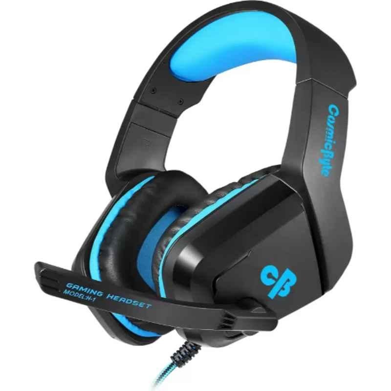 Cosmic Byte H1 Blue Over Ear Wired Headset with Mic