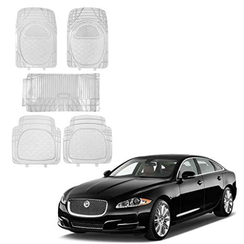 Kozdiko 5 Pcs 6205 Rubber & PVC Clear Car Foot Mat Set for Jaguar XJ-Type