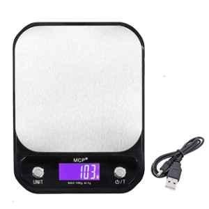 MCP 10kg ABS & Stainless Steel Electronic Digital LCD Food Weighing Scale with USB Cable