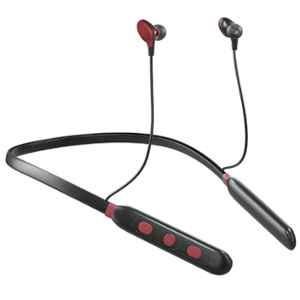 Gizmore GIZ MN221 Ultra Beat Black & Red In-Ear Magnetic Wireless Neckband Earphone with Mic