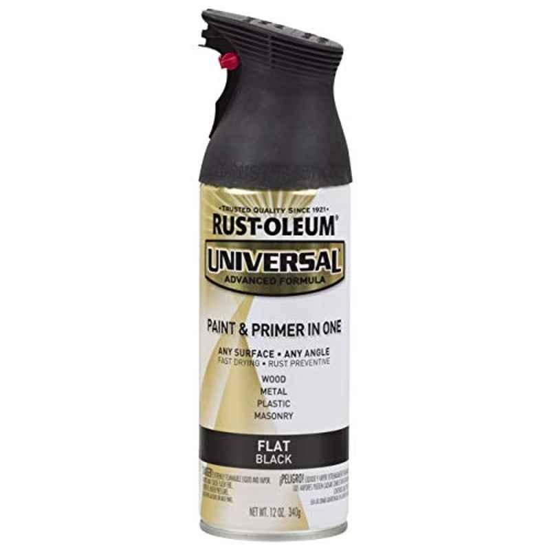Rust-Oleum Universal 12oz Flat Black 245198 Premium Flat Spray Paint
