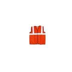 Prima 1 inch Orange Reflector Net Safety Jacket, PSJ-03 (Pack of 10)
