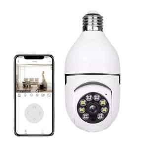 Grousale 3MP HD Smart Wi-Fi Camera with Live View, Color Night Vision, Motion Detect, 2 Way Comm, 360 deg View, Built-in Siren & SD Card Upto 128GB