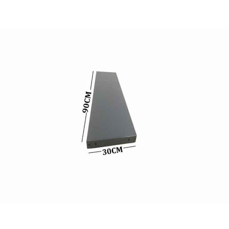 Ast 30x90cm MS Steel Dark Grey Slotted Angle Shelf, SASH3090