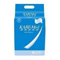 Kare-Med 10 Pcs Medium Adult Diapers, Waist Size: 76-114cm (Pack of 5)