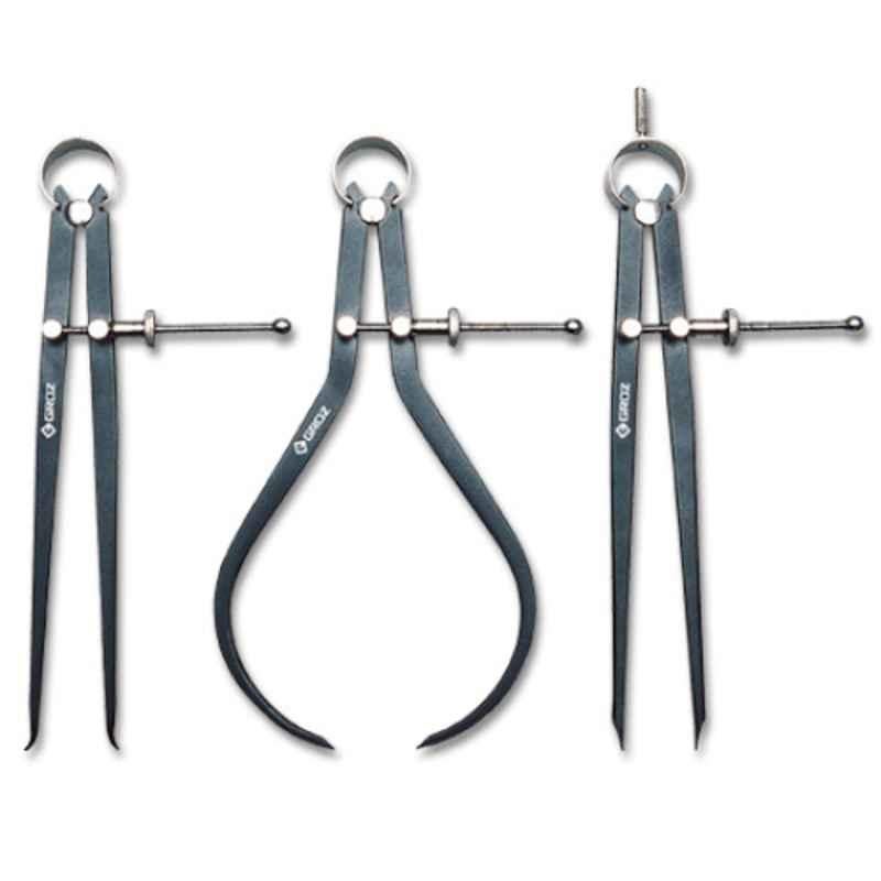 Groz ID/SP/8 200mm Craftsmen Inside Calipers with Solid Nut, 01463