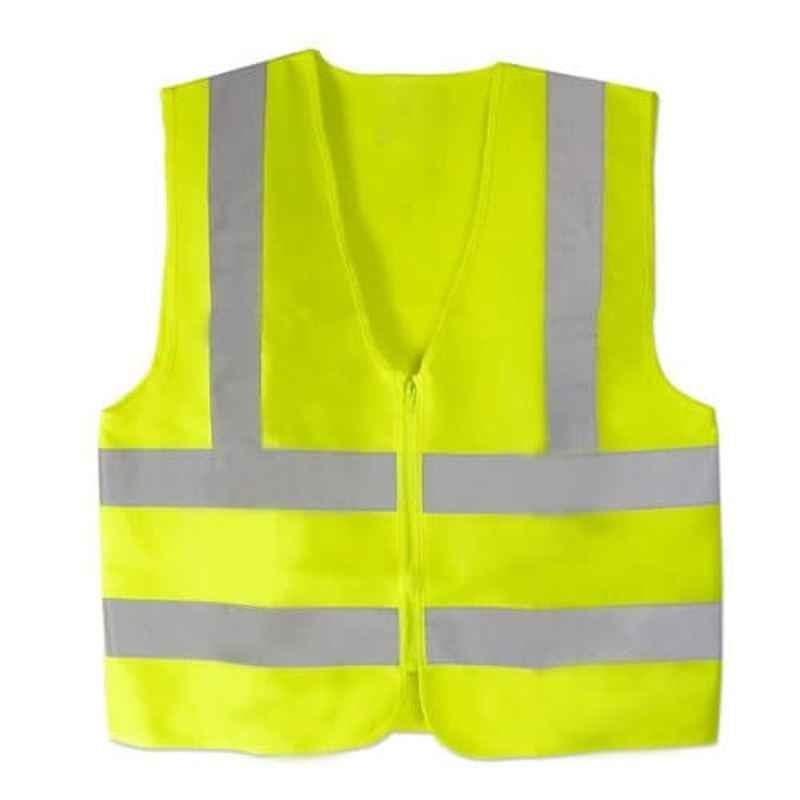 Workland Large Yellow Fabric Vest With 4 Reflectives, TJP