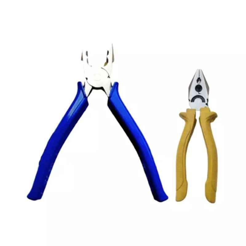 Sky Blue 2 Pcs 7.8 inch Lineman Plier Combo, SBE_PLIER_COMBOS_COMBO_067