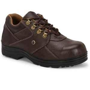 Frosino Genuine Leather Steel Toe Safety Shoe for Men, F-61-BRN, Size: 6
