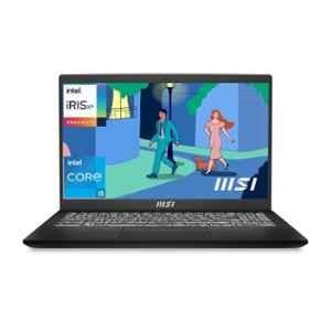 MSI Modern 15 B12MO-818IN Classic Black Laptop with 12th Gen Intel Core i5/8GB/512GB/DDR4/Intel Iris Xe Graphics/Windows 11 Home & 15.6 inch FHD Display