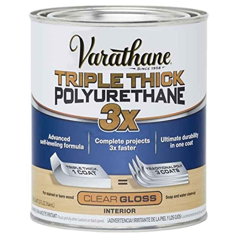 Rust-Oleum Varathane 946ml Polyurethane Clear Gloss Triple Thick Coating, 284470